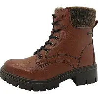 Jana Bottines , modèle à lacets, couleur marron, style décontracté