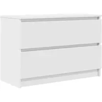 vidaXL Armoire TV Blanc 80x35x54 cm Bois composite