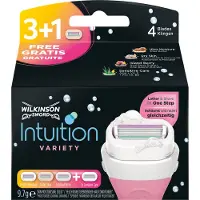Wilkinson Sword Intuition Lato - Lames de rechange pour dames, paquet de 4