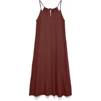 Vero Moda Jesmilo Calf Sleeveless Midi Dress Rouge M Femme