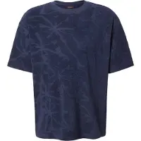 BOSS pour homme. 50559227 Maillot Flower marine (XL), Casuel, Coton, Manche courte