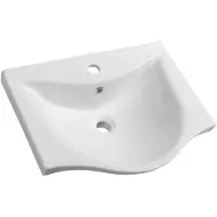 Aqualine Lavabo encastré K-Plus céramique sanitaire blanc 54,5 cm 10055