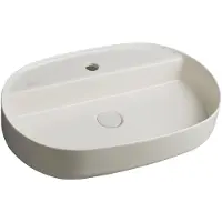 Hak INFINITY OVAL vasque à poser, 60x40cm, Ivory