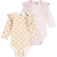 Huggies Clothes 1z2876 Long Sleeve Body 2 Units Beige,Rose 18 Months Fille