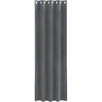 vidaXL Rideaux occultants 2 pcs gris clair 140 x 225 cm velours