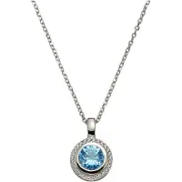 Celesta Pendentif bleu / blanc