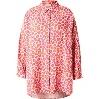 ONLY Carmakoma Chemisier 'CARTHYRA' orange / rose / blanc
