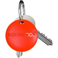 Boompods , porte-clés AirTag Boomtag compatible avec Apple Find My IPX5, rouge