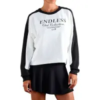 Endless Club Collection Full Zip Sweatshirt Blanc L Femme