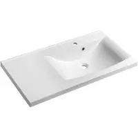 Hak Sapho Lucia - Lavabo 900x480 mm, avec trop-plein, trou pour robinet, blanc 50094