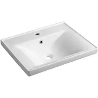 Hak SAVA 55 lavabo en céramique 55x46cm, blanc