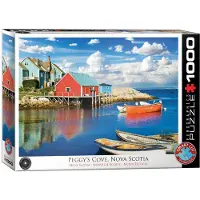 Eurographics Puzzle Cabanes de pêcheurs à Peggys Cove, Nova Scotia, 1000 pièces, 68 x 48 cm, 6000-5438
