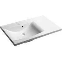 Hak Sapho Lucia - Lavabo 900x480 mm, avec trop-plein, trou pour robinet, blanc 50093