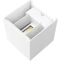 Hama Luminaire WLAN, carré, 10 cm, IP44 pour intérieur et extér., blc