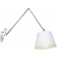 RED - DESIGN RENDL ASHLEY applique murale blanc chrome 230V LED E27 15W