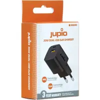 Jupio Chargeur double USB / USB-C 30 W GAN