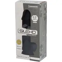 Silexd Premium Silicone Dildo Modèle 4 Noir 21,5 cm 1 pc(s) Autre