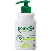 Douxo S3 SEB Shampooing anti-odeur et séborégulateur , pour chiens et chats avec des pellicules, poils gras et mauvaises odeurs pour chiens et chats, 200ml 200 ml Shampooing