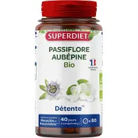 SuperDiet Passiflore Aubépine Bio 80 pc(s) Comprimé(S)