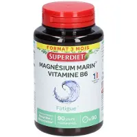 SuperDiet Super Diet Magnésium marin + vitamine B6 - 10% avec le code: 926CE 90 pc(s) Comprimé(S)