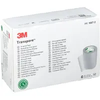 3M Transpore Sparadrap chirurgical (5 cm x 9,15 m) 1527-2 6 pc(s) Pansement(S)