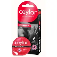 Ceylor Fraise de 6 pc(s) Préservatif(S)
