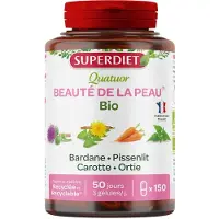 SuperDiet SUPER DIET Quatuor Bio Beauté de la peau Gélules 150 pc(s) Capsule(S)