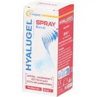Hyalugel - Spray buccal - Lésions peu accessibles - Aphtes - Petites plaies - Etats inflammatoires (saignement) - Acide Hyaluronique - Goût menthe-citron - Spray - 20 mL 20 ml Spray Buccal