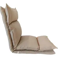 Generic Rebecca Mobili Siège de fauteuil en métal et polyester beige