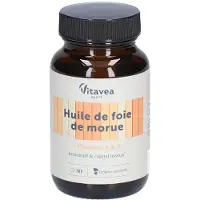 Vitavea Huile de foie de morue – Vitamines A & D 30 pc(s) Capsule(S)