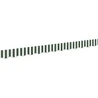 vidaXL , protections pour stores, vert et blanc, 230 x 20 cm, polyester