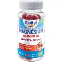 Alvityl Magnésium Vitamine B6 Gommes Cerise 45 pc(s) Bonbon(S)