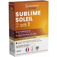 Santarome Sublime Soleil 2en1 Autobronzant & Préparateur Solaire 30 pc(s) Capsule(S)