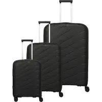 Travelite trolley Burano 4W Trolley-Set L / M / S Black noir 75cm