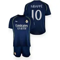 Real Madrid Maillot Extérieur Kylian Mbappé Enfants - Taille 128 - 2025/2026 - Merchandising Officiel - Real Fanshop
