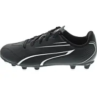 Puma Chaussures de sport Vitoria FG JR, chaussures de football pour enfants, crampons, couleur noire