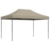 vidaXL Tente de réception pliable Pop-Up Taupe 440x292x315 cm