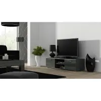 Cama Support TV SOHO 140 gris/gris brillant