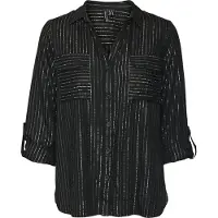 Vero Moda Chemisier 'VMBumpy' noir / argent