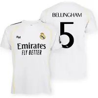 Real Madrid 25/26 Bellingham Home Junior Short Sleeve T-shirt Blanc 12 Years Enfants