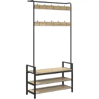vidaXL Porte-manteau Chêne sonoma 95 x 34 x 184 cm Bois d'ingénierie