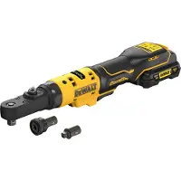 DeWalt DCF500L2G-QW Kit De Clé À Cliquet Coudée À Batterie Li-ion 12 V (1 Batterie 3,0 Ah) Dans Un Coffret - 1/4'“ & 3/8”'