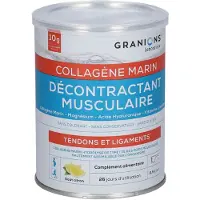 Laboratoire des Granions Décontractant Musculaire - Collagène Marin Poudre Saveur Citron 300 g Poudre Pour La Préparation D'Une Solution