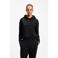HUGO pour femme. 50556816 Sweat Signature noir (M), Homewear, Coton, Manche longue