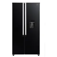 Continental Edison CERA532NBD, réfrigérateur-congélateur américain, portes côte à côte, 532 litres, système No Frost, compresseur Inverter, 39 dB, couleur noire
