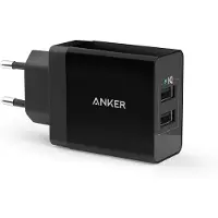 No Brand MEVRONISSHOP-Chargeur USB 24W 2 Ports, Chargeur Secteur Mural Prise USB Multiple Adaptateur Universel PowerIQ pour iPhone, iPad, Samsung Galaxy/Note, LG, Nexus etcVersion améliorée