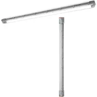 Osram Submarine Luminaire pour locaux humides avec détecteur de mouvement intégré 150cm 19W, luminaire LED en gris, protection IP65, pour garages et caves