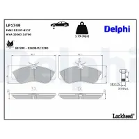 Delphi Jeu de plaquettes de frein LP1749, avant