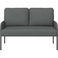 vidaXL Canapés avec coussin 110cm Gris foncé Contreplaqué