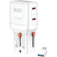 4smarts Chargeur secteur PDPlug Slim Dual 65W GaN 2C